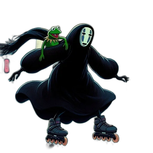 creature, mask, concept art, 3d render transparent PNG cut-out