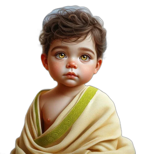face, creature, photorealistic, oil painting transparent PNG cut-out