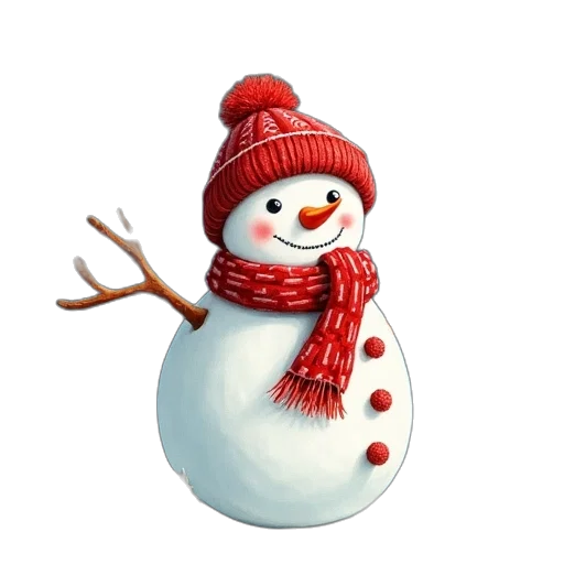 hat, 3d render, photorealistic, snow transparent PNG cut-out