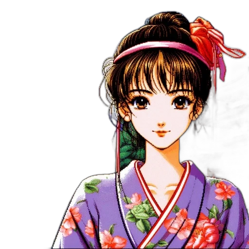 staff, face, anime, pixel art transparent PNG cut-out