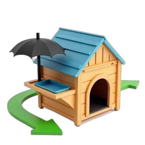 furniture, umbrella, 3d render, concept art transparent PNG cut-out
