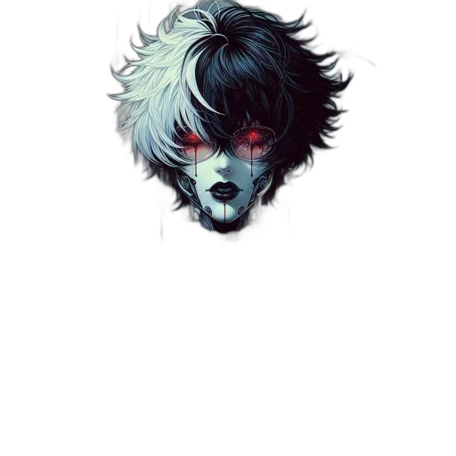 mask, face, hair, creature transparent PNG cut-out