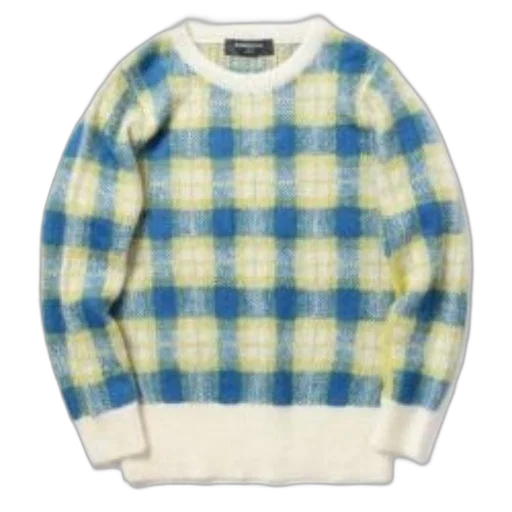 jacket, blue, yellow, plaid transparent PNG cut-out