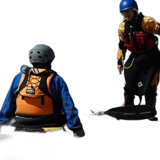 robot, jacket, staff, concept art transparent PNG cut-out
