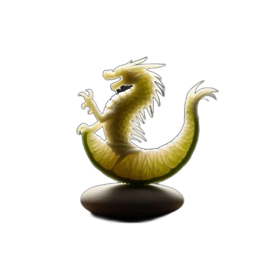 dragon, staff, creature, animal transparent PNG cut-out