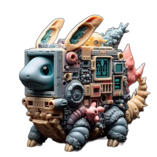 robot, dragon, creature, animal transparent PNG cut-out