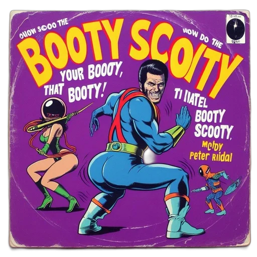 comic book art, album, cover, featuring transparent PNG cut-out