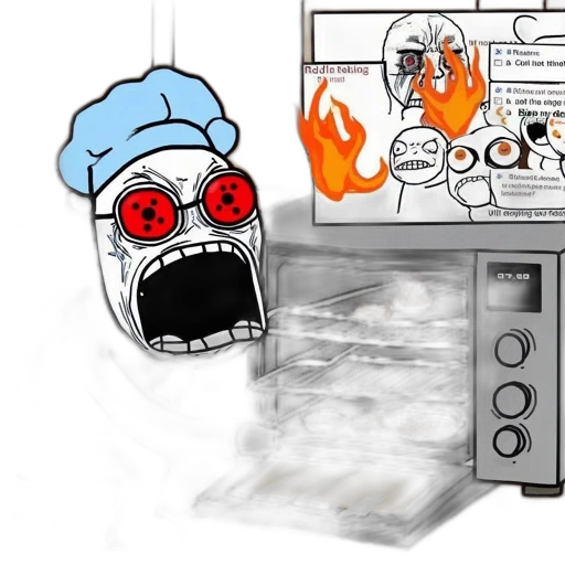 food, concept art, fire, comedy transparent PNG cut-out