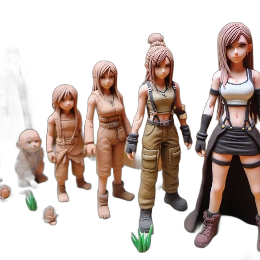 3d render, concept art, fantasy art, earth tones transparent PNG cut-out