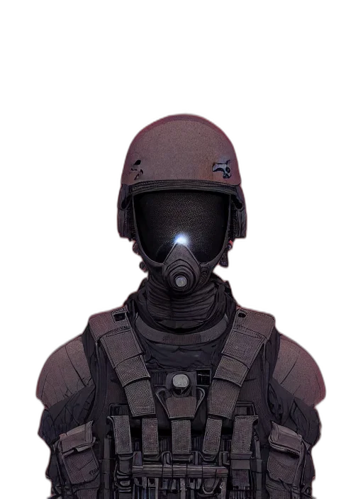 mask, staff, face, jacket transparent PNG cut-out