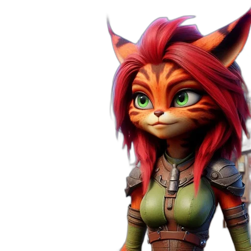 3d render, concept art, fantasy art, comic book art transparent PNG cut-out