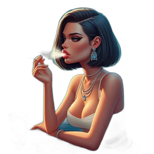 jewelry, face, concept art, fantasy art transparent PNG cut-out
