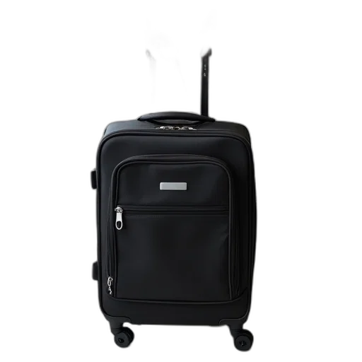 person, holding, black, suitcase transparent PNG cut-out