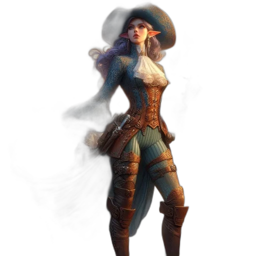 staff, hat, fantasy art, concept art transparent PNG cut-out