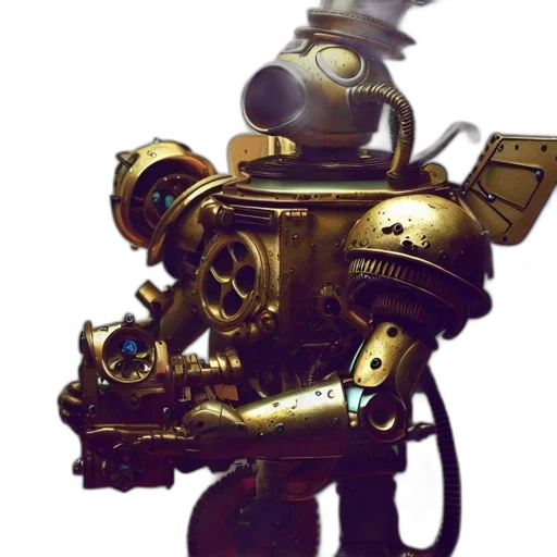 robot, weapon, staff, animal transparent PNG cut-out