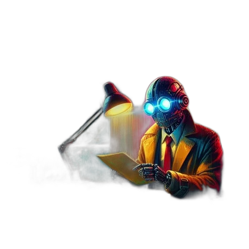 robot, staff, mask, weapon transparent PNG cut-out