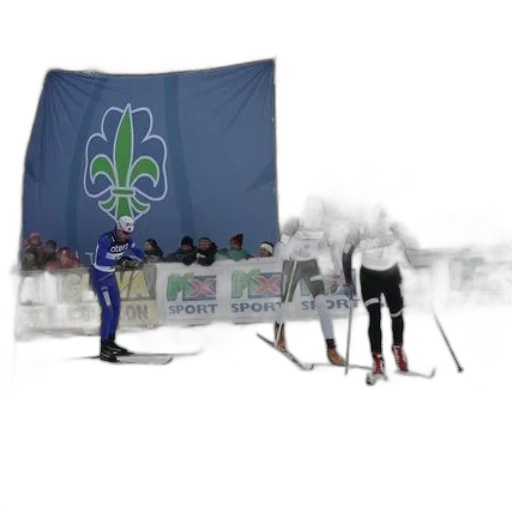 staff, fog, snow, three transparent PNG cut-out