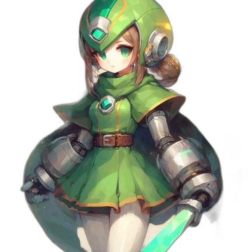sword, staff, weapon, robot transparent PNG cut-out