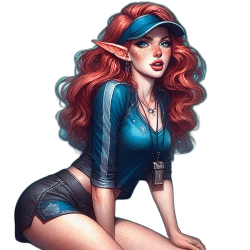 fantasy art, comic book art, concept art, cartoon transparent PNG cut-out