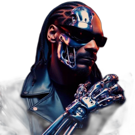 robot, face, mask, cyberpunk transparent PNG cut-out