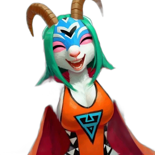 mask, concept art, fantasy art, 3d render transparent PNG cut-out