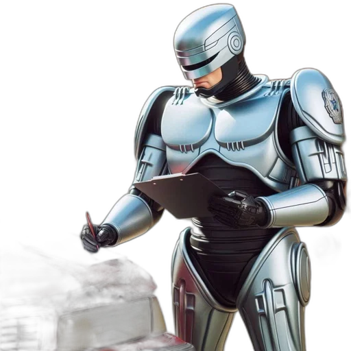 robot, comic book art, concept art, 3d render transparent PNG cut-out