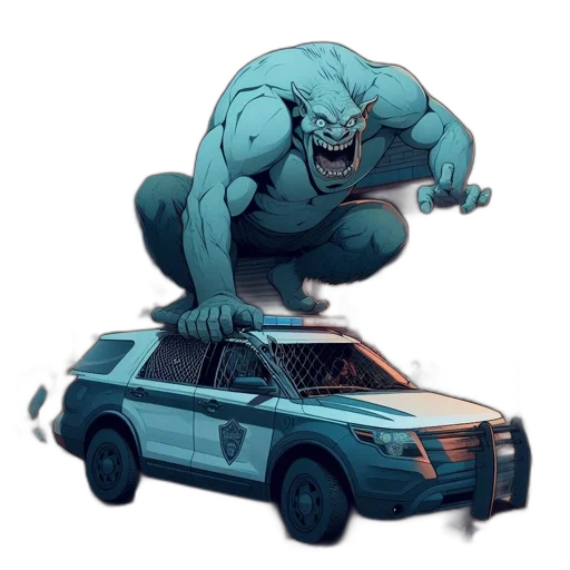 car, creature, animal, concept art transparent PNG cut-out