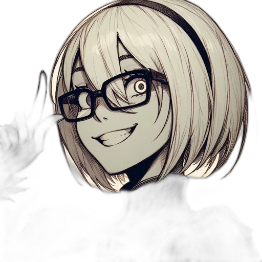 face, mask, hair, staff transparent PNG cut-out