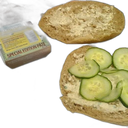 food, photorealistic, bagel, cucumber transparent PNG cut-out