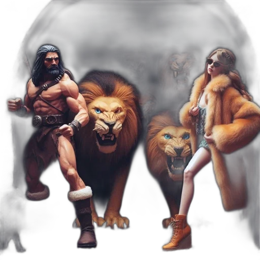 animal, concept art, fantasy art, comic book art transparent PNG cut-out