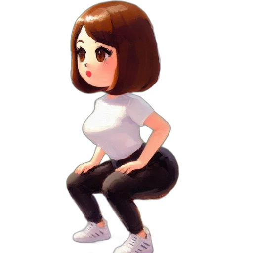 dress, creature, hair, robot transparent PNG cut-out