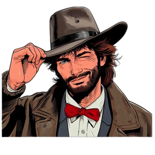 hat, staff, face, cartoon transparent PNG cut-out