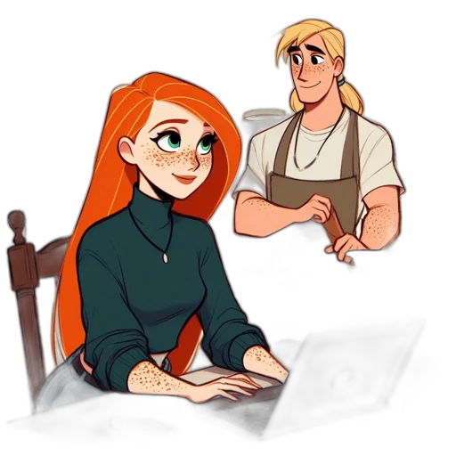 staff, concept art, cartoon, fantasy art transparent PNG cut-out