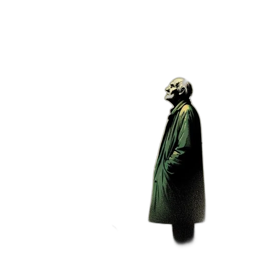 jacket, mask, staff, face transparent PNG cut-out