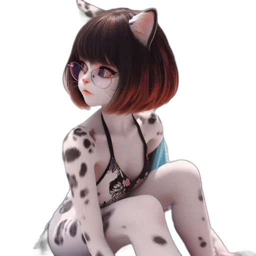 dress, animal, staff, creature transparent PNG cut-out