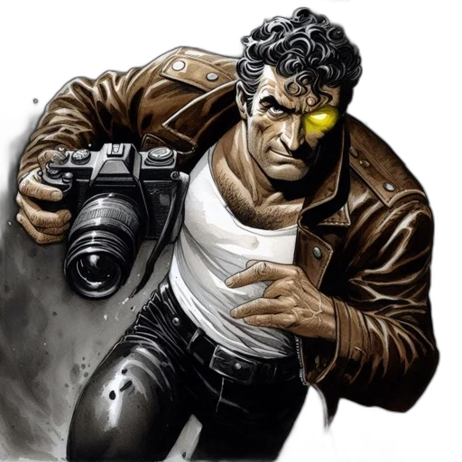 weapon, jacket, face, mask transparent PNG cut-out