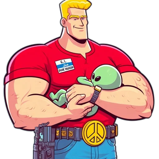 staff, weapon, robot, comic book art transparent PNG cut-out