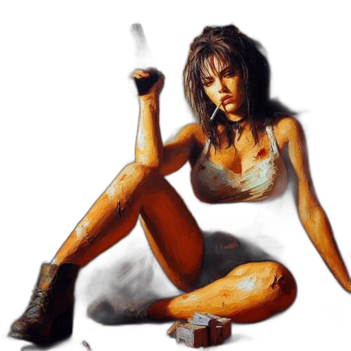 photorealistic, concept art, oil painting, comic book art transparent PNG cut-out