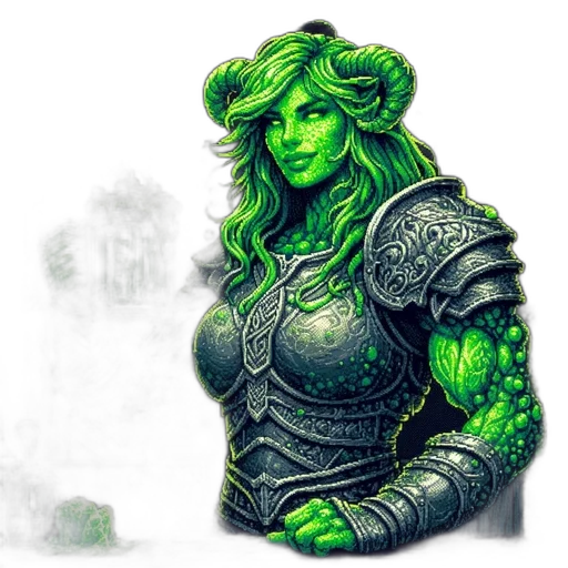 fantasy art, pixel art, concept art, comic book art transparent PNG cut-out