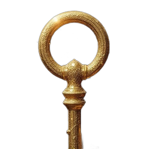 staff, jewelry, sword, crown transparent PNG cut-out