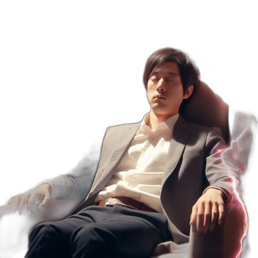 staff, jacket, robot, face transparent PNG cut-out