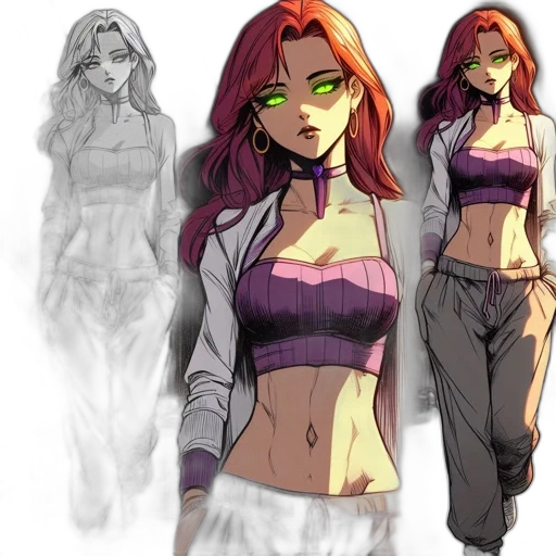 concept art, comic book art, anime, fantasy art transparent PNG cut-out