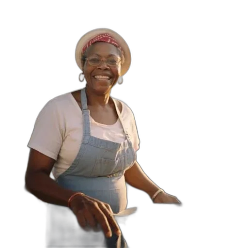 staff, hat, food, face transparent PNG cut-out