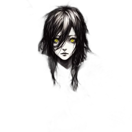 face, mask, creature, hair transparent PNG cut-out
