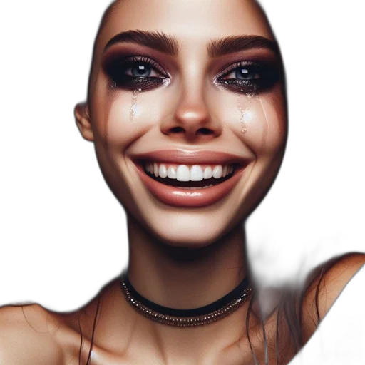 face, jewelry, hair, robot transparent PNG cut-out