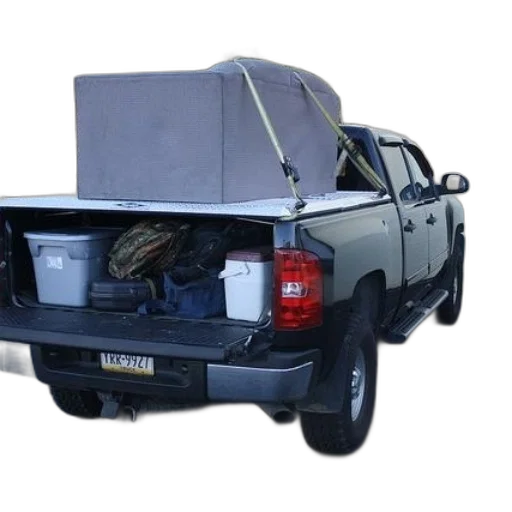 car, pickup, truck, mattress transparent PNG cut-out