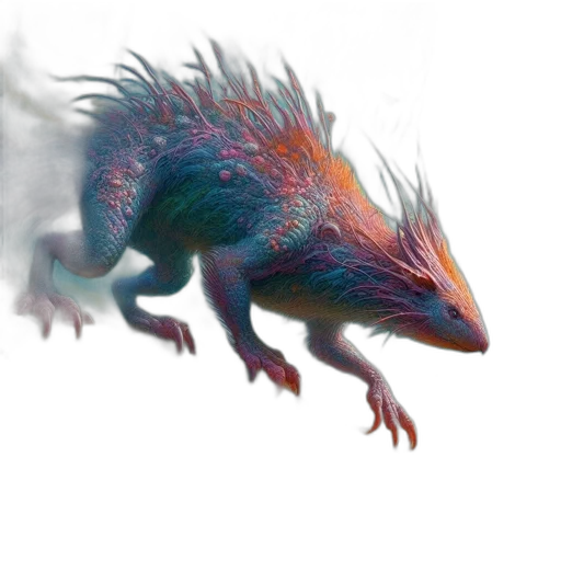 dragon, creature, animal, hair transparent PNG cut-out