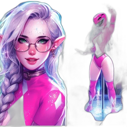 fantasy art, concept art, comic book art, cyberpunk transparent PNG cut-out