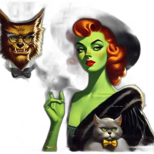 concept art, fantasy art, comic book art, pixel art transparent PNG cut-out