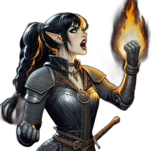 staff, fantasy art, concept art, comic book art transparent PNG cut-out